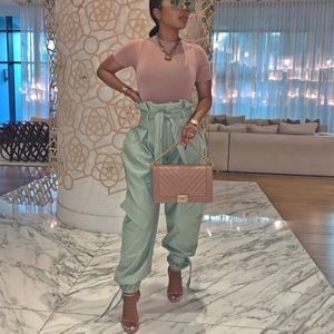 Camo High Waisted Bag Lady Pants